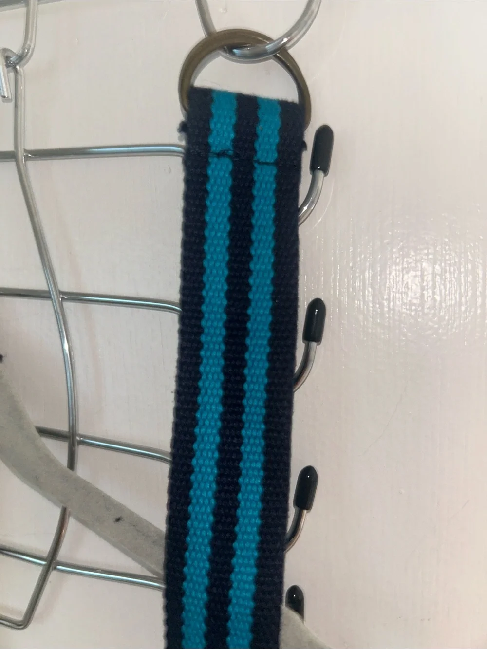 Toddler Belt Bundle size 3T Striped Hanging Fabric Belts - Blue, Black & White